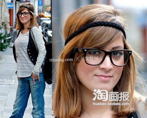 厚框眼镜发型 2012最新女发型图片~最适合mm zaoxingkong.com