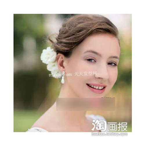 欧美新娘发型 直发怎么样盘新娘头~懒MM必备 zaoxingkong.com