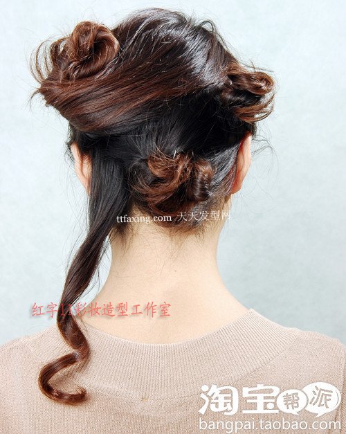 几种扎头发的方法发型DIY轻盈大美女 zaoxingkong.com