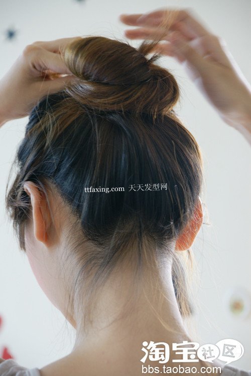 可爱韩式盘发演绎潮流 2012年最流行的颜色的头发 zaoxingkong.com