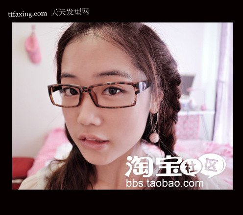 圆脸型适合的刘海　乖巧发型韩国妹就这么简单 zaoxingkong.com