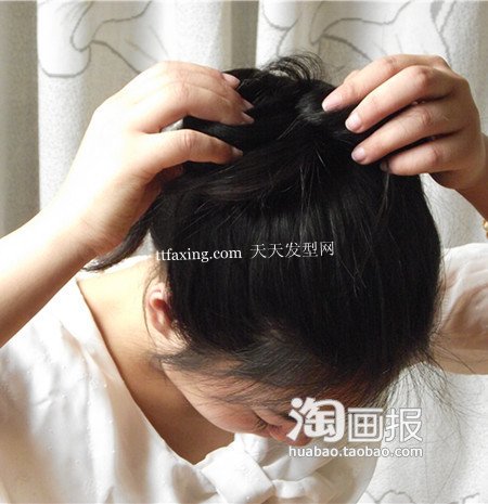 清凉盘发~街拍女生 长直发韩版盘头发？ zaoxingkong.com