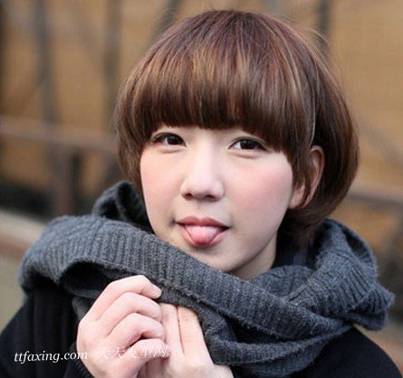 个性、时尚的2013可爱锅盖头短发图片 zaoxingkong.com