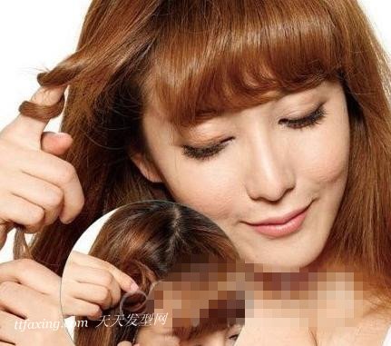 两款韩式刘海DIY 脸型与发型的搭配方脸立变瓜子脸 zaoxingkong.com
