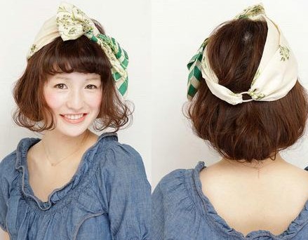 韩国甜美发带的扎法技巧 让脸型看起来更好看 zaoxingkong.com