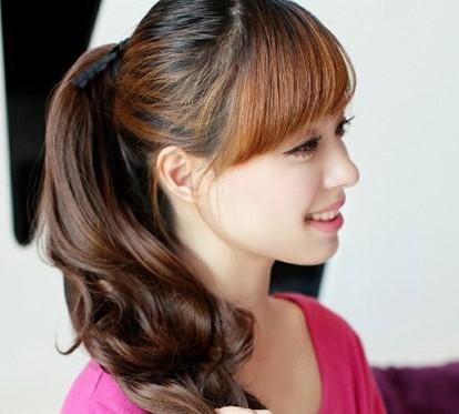 2014最流行的发型扎发图片 高扎马尾打造青春动感气息 zaoxingkong.com