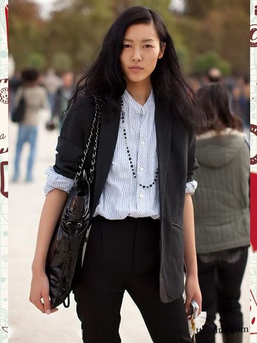 名模刘雯最新街拍元素推荐 引领2014欧美最新街拍时尚 zaoxingkong.com