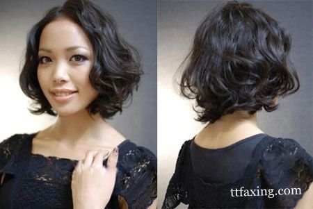 最新发型女烫发流行元素 烫发也能够如此干练甜美 zaoxingkong.com