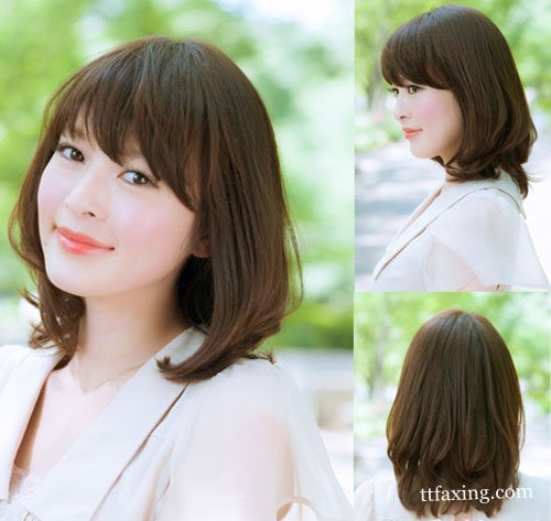 韩式中发烫发发型图片 时尚装扮从头开始 zaoxingkong.com
