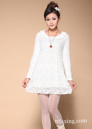 夏日必备连衣裙的款式 白色蕾丝裙打造甜美女孩 zaoxingkong.com